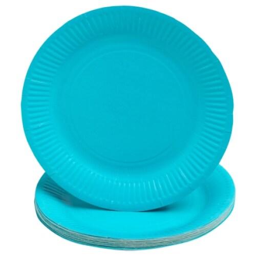 ProNappe Pro Nappe - Réf. 79216i - 20 Assiettes - diamètre 23 cm - carton - turquoise - 3281510792167_0