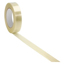 RUBAN ADHÉSIF POLYPROPYLÈNE ARMATURE LONGITUDINALE INCOLORE 25 MM X 50 M - LOT DE 6