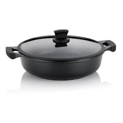 Sauteuse 32 cm Stella Nova -  Noir Ovale Fonte Aluminium Kela - 4025457122262_0