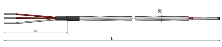 Sonde à résistance filaire (RTD) - Téflon blindé (PFA/B/PFA) - PC40 - Types Pt100, Pt500, Pt1000 disponibles_0