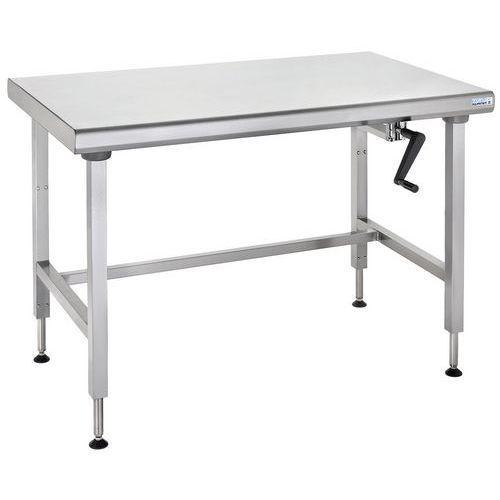 TABLE CENTRALE À HAUTEUR RÉGLABLE ERGONOMIX 700X1000 MM - TOURNUS EQUIPEMENT