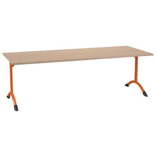 TABLE SARA 200 X 80 CM FIXE T4 STRAT DL ÉRABLE PAPAYE 2011 - MOBIDECOR