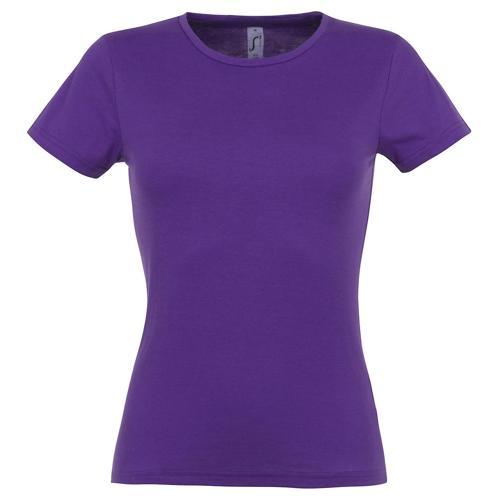TEE-SHIRT PERSONNALISABLE CLASSIC FEMME VIOLETFONCÉ COTON 150 G
