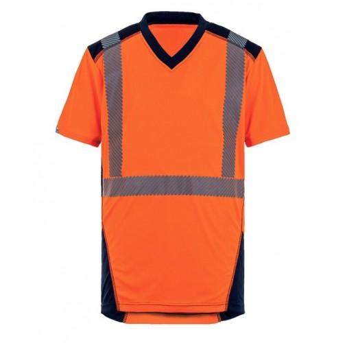TEE-SHIRT HAUTE VISIBILITÉ - RÉFLÉCHISSANT - ORANGE - 3XL - BALI T2S