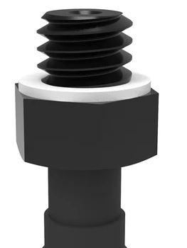 Ventouse ronde U4 chloroprène - M5 mâle - Pour surfaces planes, bombées ou concaves_0
