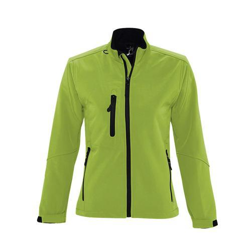 VESTE SOFTSHELL CLASSIC CLUB FEMME VERT FLUO