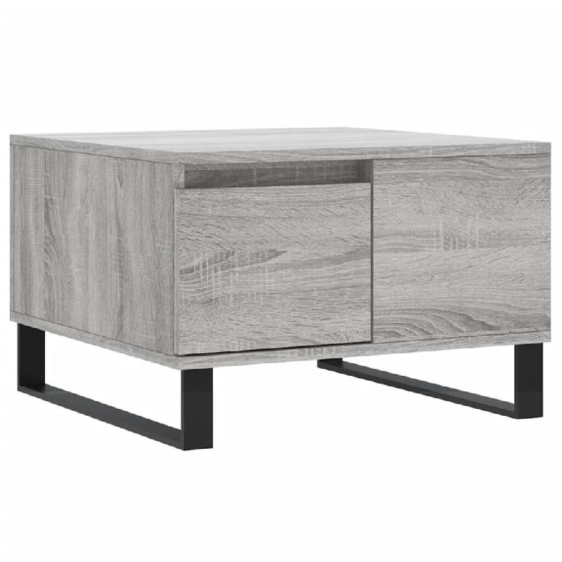 VidaXL Table basse sonoma gris 55x55x36,5 cm bois d'ingénierie Modèle Flex Panorama Advance - 830770_0