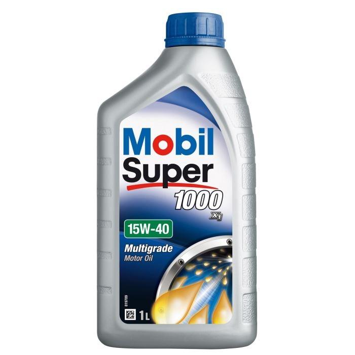 MOBIL Super 1000 - Huile moteur essence minérale 15W-40 - Bidon 1L - Réf : 151181_0