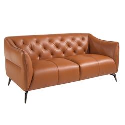 AC ANGEL CERDA Angel Cerdá Canapé 2 places Chester en cuir marron 6168C 171 x 95 x 77 - marron fourrure 8435631021513_0
