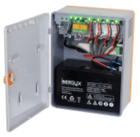 Alimentation coffret ABS 12V 3A - AP avec indicateur 3 LED et protection fusible - prévoir batterie 12V/7Ah_0