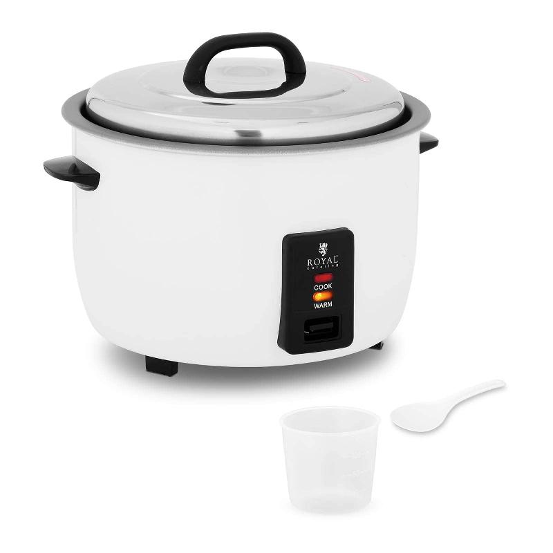 Autocuiseur à riz professionnel - Cuiseur vapeur électrique 1 950 W - 13 litres - Boîtier inox - Cuve aluminium antiadhésive - Verre mesureur et cuillère inclus - Réf : 14_0003947_0