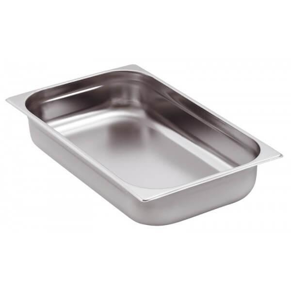Bac GN 1/1 inox - Acier inoxydable Type 202, dimensions 530x325 mm - Profondeurs au choix_0
