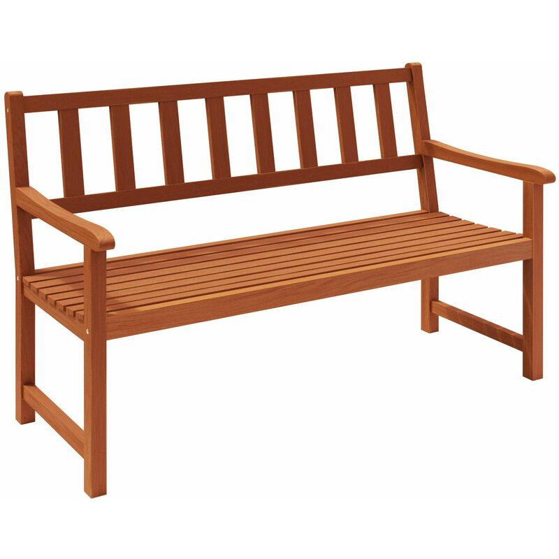 Siège terrasse Jardin Banc de jardin en bois d/'eucalyptus certifié FSC® 152 cm