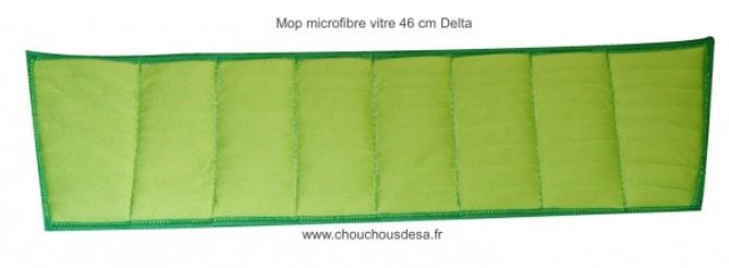 Bandeau microfibre à plis Delta 46 cm - entretien des vitres, grandes surfaces vitrées et panneaux solaires_0