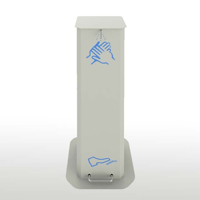 Borne de désinfection des mains KDS - système à pédale, design stable et élégant, 16 coloris_0