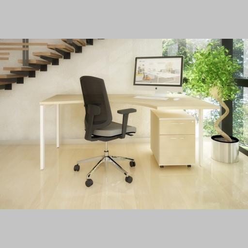 Bureau compact pieds métal droits OGI U_0