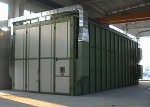 Cabine de sablage à air comprimé - sur mesure avec parois anti-abrasion et éclairage externe_0