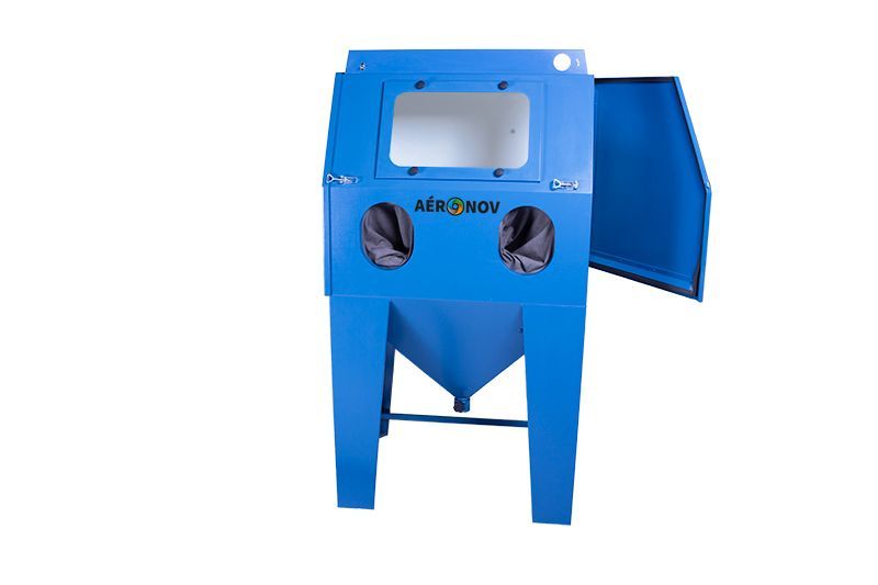 Cabine de sablage/aérogommage Premium - 3 modèles disponibles avec dépoussiéreur et options ergonomiques_0