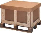 Caisse palette en bois renforcée avec des cadres et/ou des chandelles bois._0