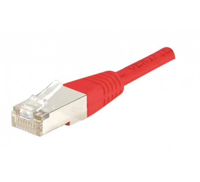 Cordon RJ45 Catégorie 5e F/UTP blindé - Cuivre - Vert - 0,5 m - Réf. 847162_0