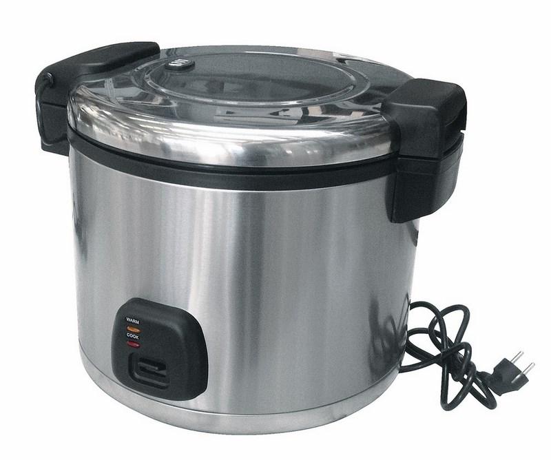 Cuiseur à riz électrique professionnel en inox - 19 litres - 4054 - Monophasé 220-240V - 2,65 kW_0