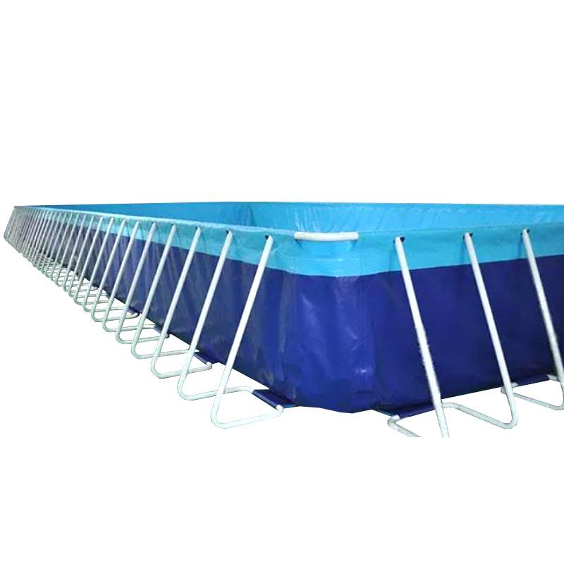 Piscine Hors-sol Rectangulaire Pour Enfants 2.28x1.59x0.42 M - Cadre Métallique, Parois PVC Triple Couche - Capacité 1287 L - À Partir De 3 Ans