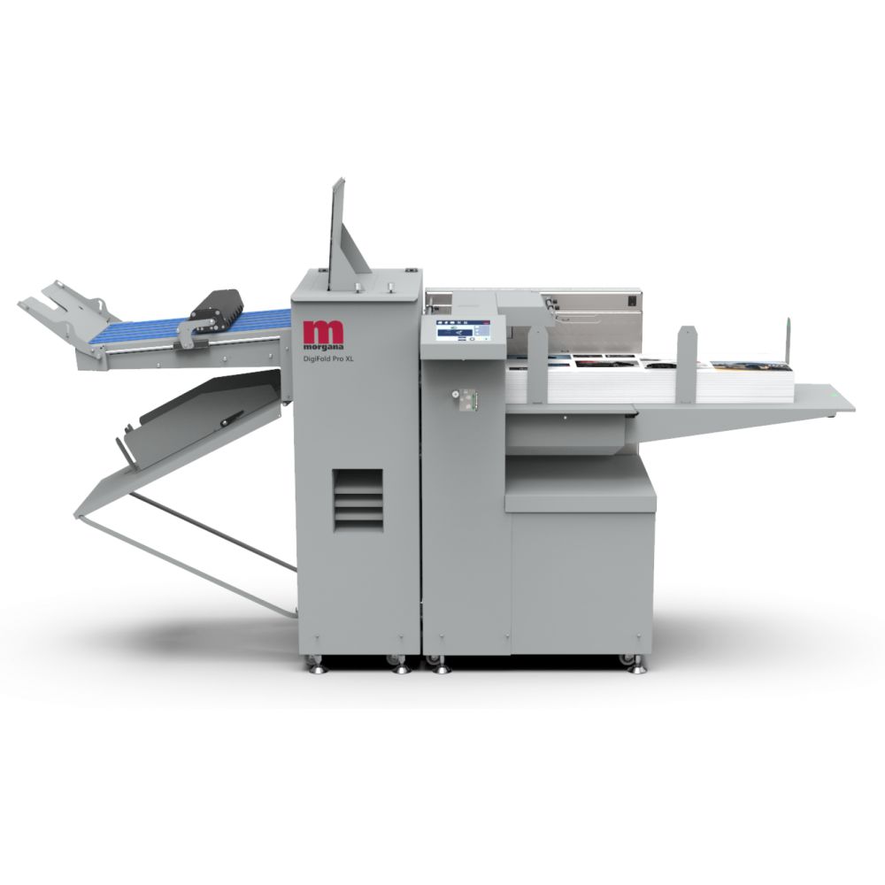 Raineuse / Plieuse AJPLUS IMPORTATEUR EXCLUSIF automatique à perforation longitudinale et transversale -  MORGANA DigiFold Pro XL_0