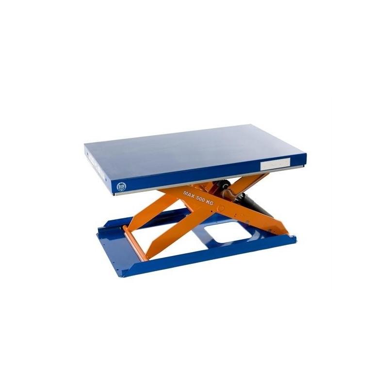 Table élévatrice extra plate - TCR 500 - 500 Kg - Plateau 900x600 mm - Hauteur maxi 710 mm_0