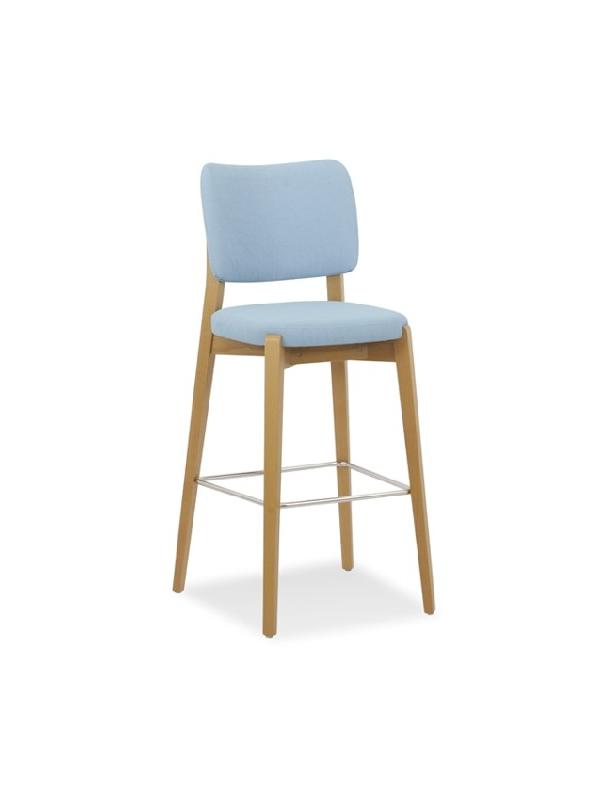 Tabouret de bar Annabel - assise et dossier rembourrés_0