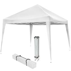 Tectake Tonnelle pliable Linosa 3x3m - blanc -404826 - blanc polyester 404826_0