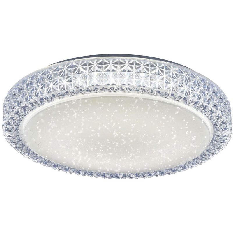 LUXE DEL Plafonnier Lampe de travail chambre éclairage Variateur Verre Cristal Lampe
