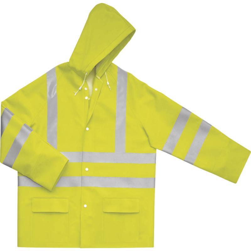 Veste de pluie haute visibilité - polyester enduit polyuréthane extérieur - 900veshv_0