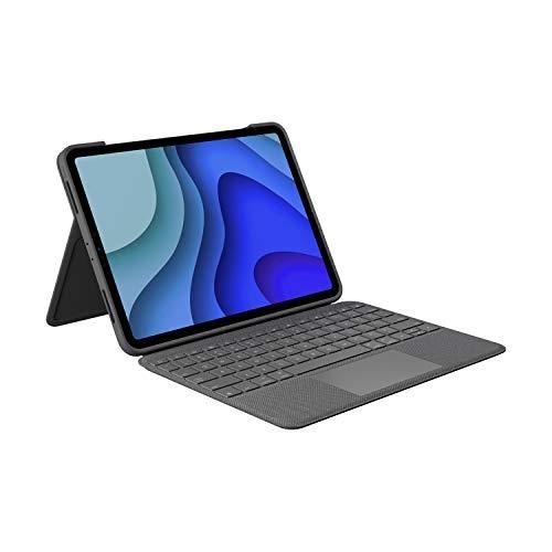 Logitech Folio Touch QWERTZ Allemand Gris - Étui clavier avec Smart Connector pour iPad Pro 11'' (920-009745)_0