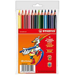 12 CRAYONS DE COULEUR - STABILO - TRIO