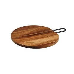 Bjorn Planche à découper en bois d'acacia STINE - Ø31cm - marron 3701488307311_0