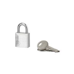 Cadenas à clé Type 1, bagage, aluminium, 20mm, 2 clés - THIRARD - gris 3150260241204_0