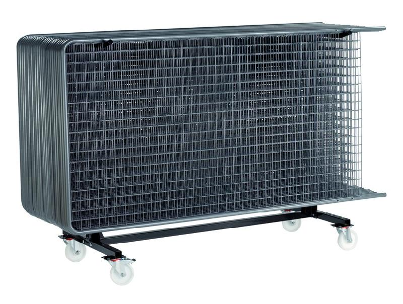 Chariot de transport pour grilles d'exposition - capacité 24 grilles - dimensions 1500x700x1230 mm_0