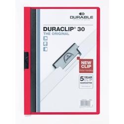 Couverture DURABLE rouge (A4 - PVC) - bleu papier 4005546210308_0