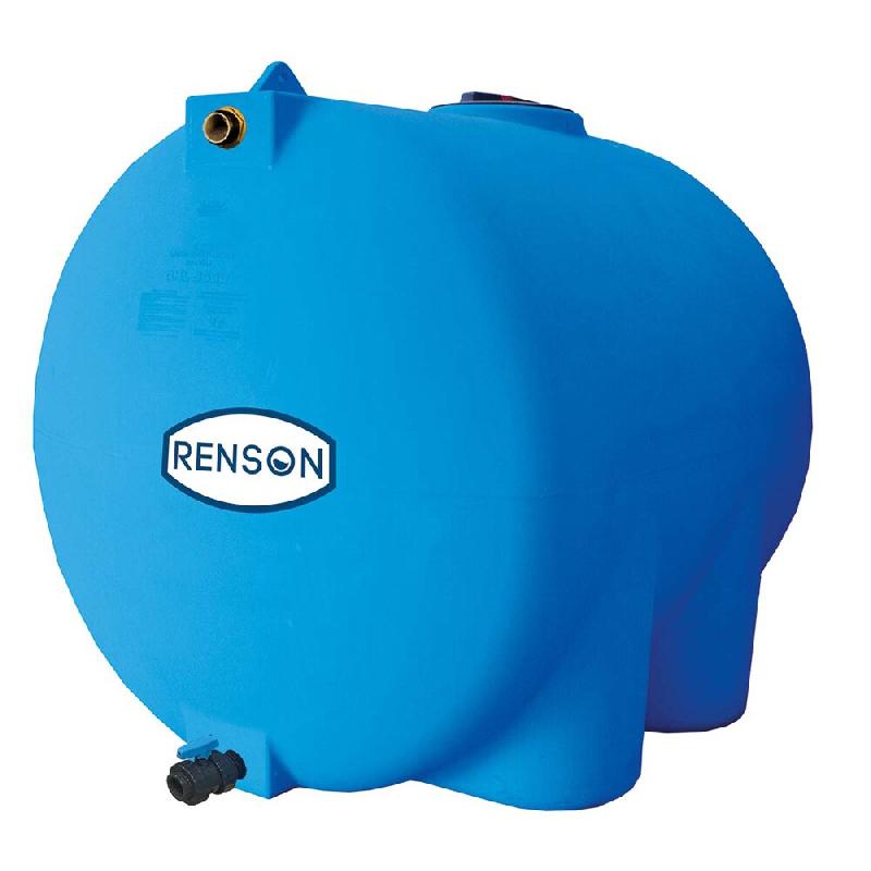 Cuve de stockage eau 300l horizontale pré équipée espace réduit - BLEU - bleu 3660233620023_0