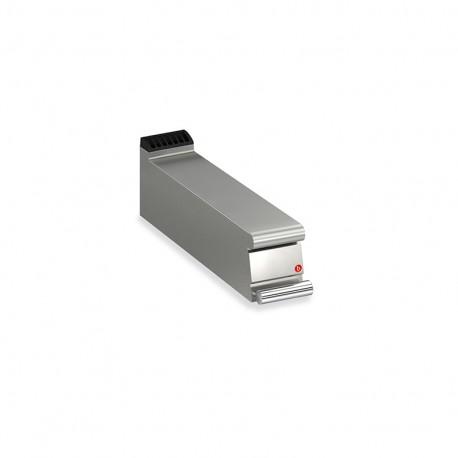 Élément de travail neutre à poser - largeur 200 mm - gamme Queen 700 - Baron - tout inox AISI 304 - finition satinée_0