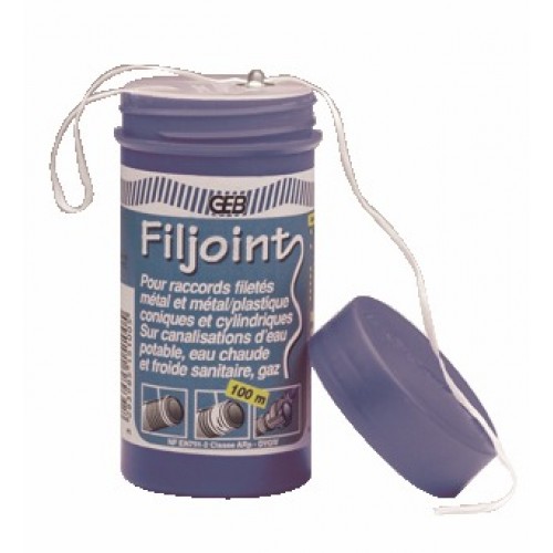 FIL D'ÉTANCHÉITÉ (FILASSE NYLON SILICONE) : BOBINE 100 M GEB