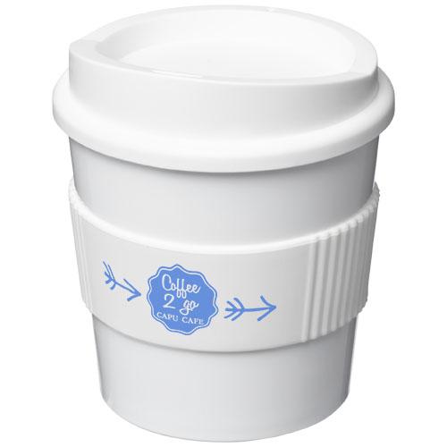 Gobelet Americano Primo 250 ml avec bandeau antidérapant - isotherme à simple paroi - fabriqué au Royaume-Uni_0