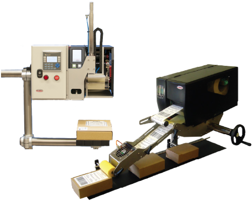 Solutions d'impression-pose d'étiquettes - Précision avec moteur pas à pas - 203/300 dpi - Pour cartons, sacs, bidons, plastiques - Plus de 100 étiquettes/min - AG 2000 & AG 3000_0