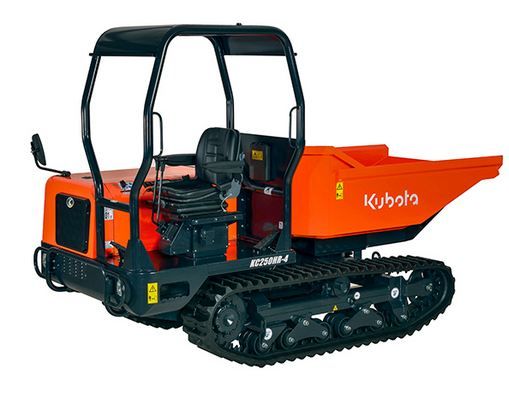 Mini-dumper KC250HR-4 Kubota - 2500 kg - transmission hydrostatique et rotation de benne 180°_0
