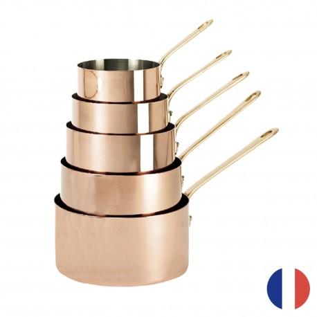 LOT DE 5 CASSEROLES EN CUIVRE INOCUIVRE VIP DE BUYER_0