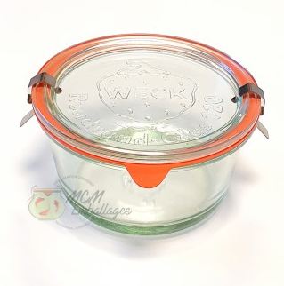 Lot De 6 Verres WECK Originaux 290 Ml Avec Couvercles – Diam. 9 Cm X H. 9 Cm – Idéal Conserves, Desserts & Déco