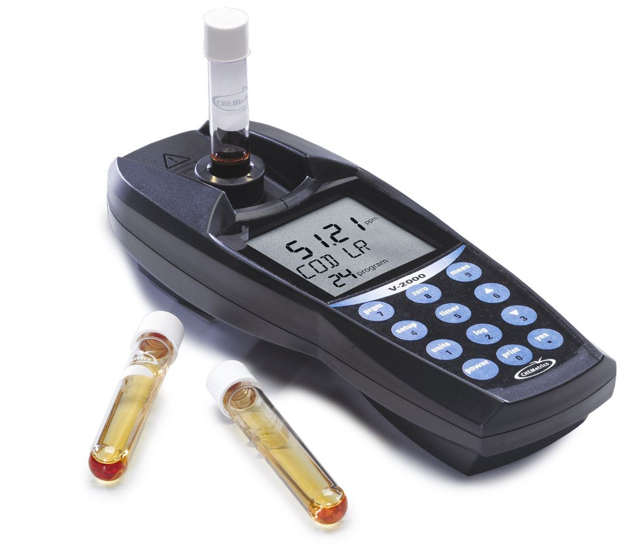 Photomètre V-2000 pour ampoules Vacu-vials 13mm et tubes 16mm, marque Chemetrics - Réf. NFB001_0