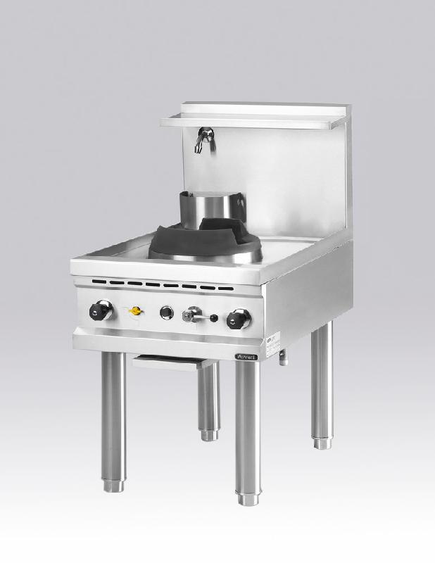 Plan de cuisson wok à gaz, 1 brûleur, 1 robinet pour l'eau - AHA0005/NN_0