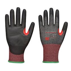 Portwest - Gants anti coupures en cuir AHR13 noir Noir / Rouge Taille 6 - noir 5036108360949_0