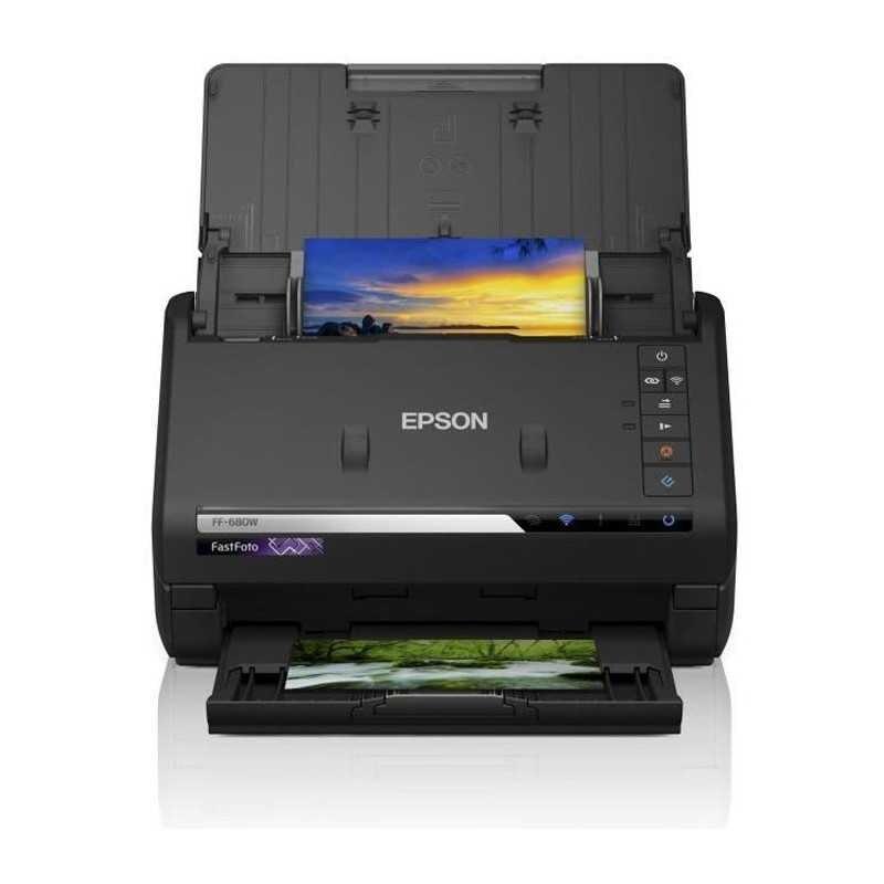 Scanner de documents et photos FastFoto FF-680W plastique noir 29.6 x 16.9 x 17.6 cm Epson - noir plastique EPS8715946654270_0